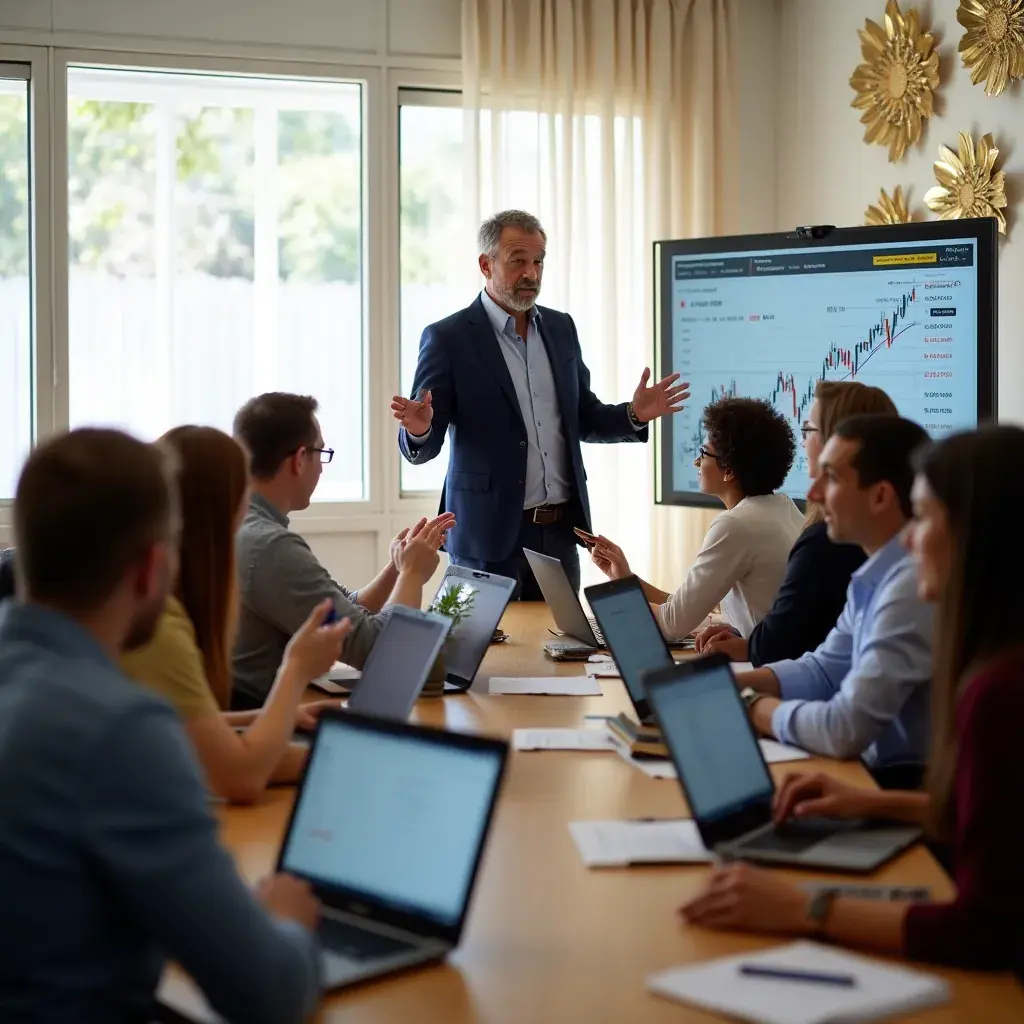 Professional business solutions illustration